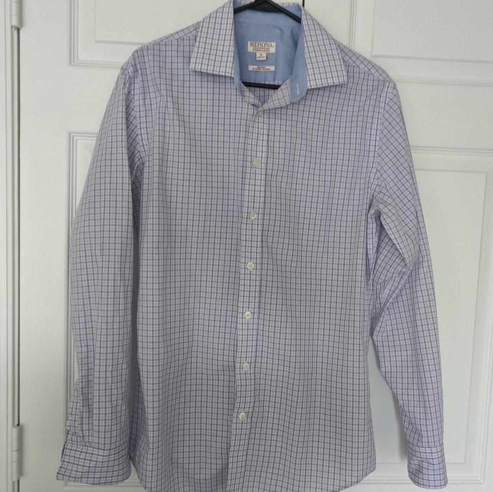 ♂️Merona Tattersall Plaid button down